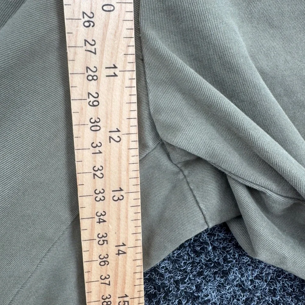 Banana Republic Aiden Chino Pants Mens 38x32 Olive Green Khaki Slim Fit Cotton